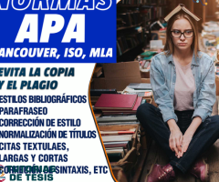 Asesoría experta en Normas APA para tu tesis de graduación, formato, citas, referencias y estilo