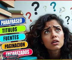 Corrección y asesoría profesional en Normas APA para tesis de grado: citas, formato y referencias