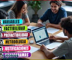 Elaboración de proyectos de factibilidad, prefactibilidad y matrices FODA en Tulcan, Hacemos Tesis
